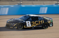 Kyle Busch (8) during practice for the NASCAR Championship race at Phoenix Raceway. Mandatory Credit: Mark J. Rebilas-Imagn Images